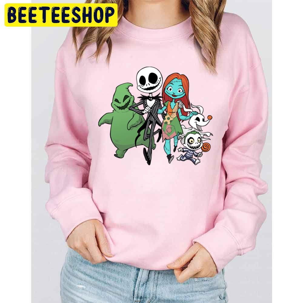 Nightmare Before Christmas Friends Halloween Trending Unisex Sweatshirt Nightmare Before Christmas Friends Halloween Trending Unisex Sweatshirt