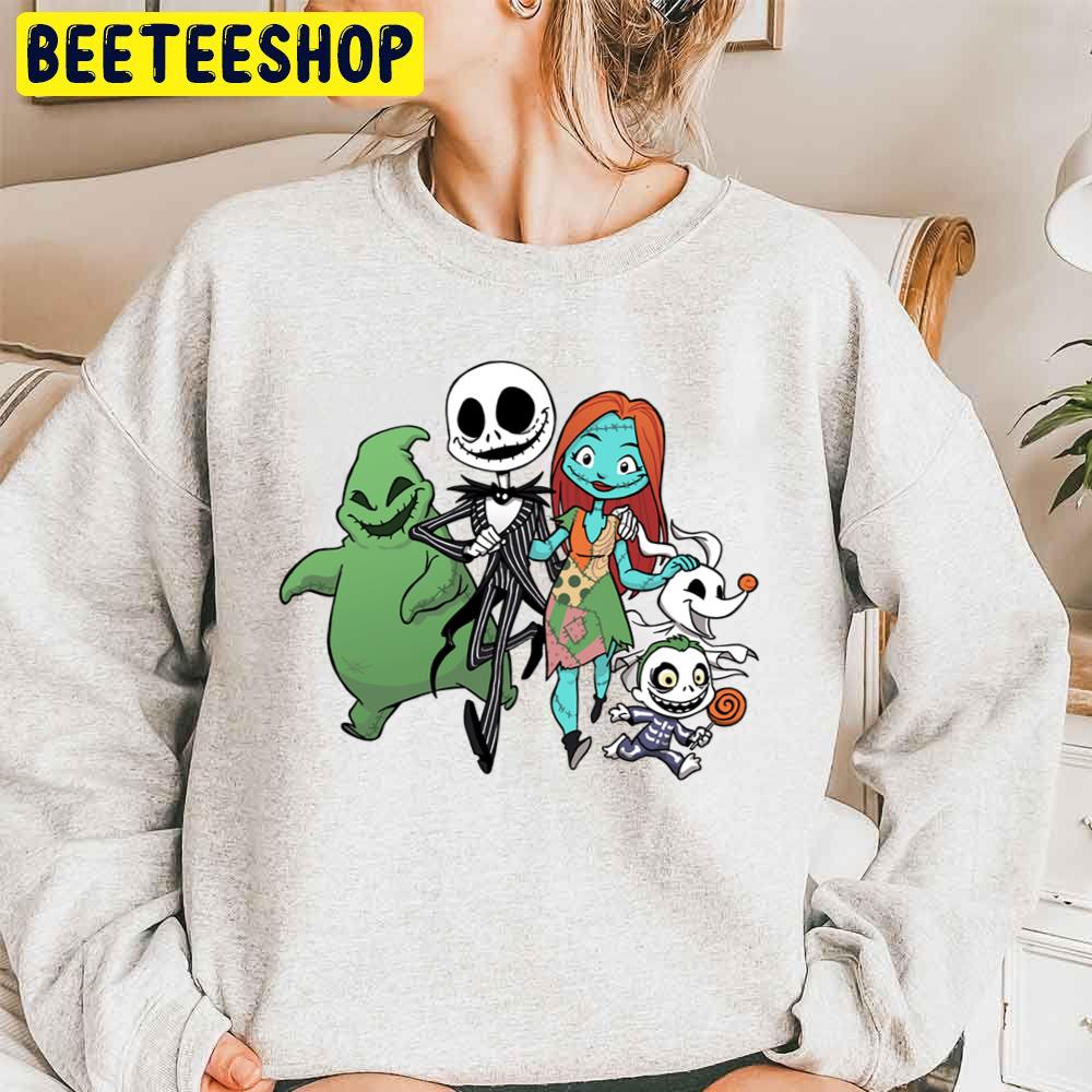 Nightmare Before Christmas Friends Halloween Trending Unisex Sweatshirt Nightmare Before Christmas Friends Halloween Trending Unisex Sweatshirt
