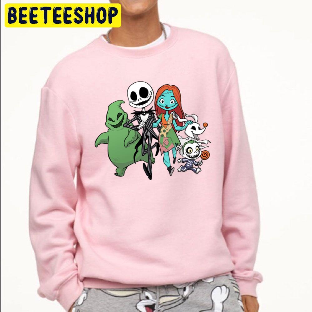 Nightmare Before Christmas Friends Halloween Trending Unisex Sweatshirt Nightmare Before Christmas Friends Halloween Trending Unisex Sweatshirt