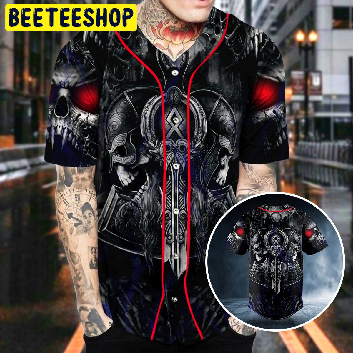 Norse Myth Valhalla Warrior Viking Trending Baseball Jersey Norse Myth Valhalla Warrior Viking Trending Baseball Jersey