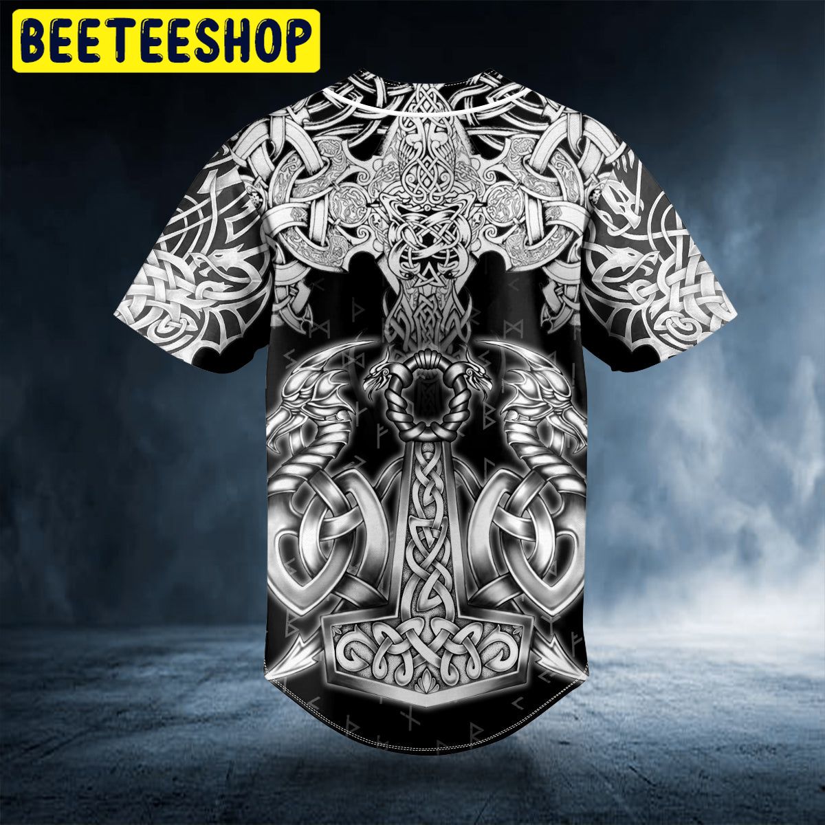 Norse Myth Viking Dragons Tattoo Custom Trending Baseball Jersey Norse Myth Viking Dragons Tattoo Custom Trending Baseball Jersey