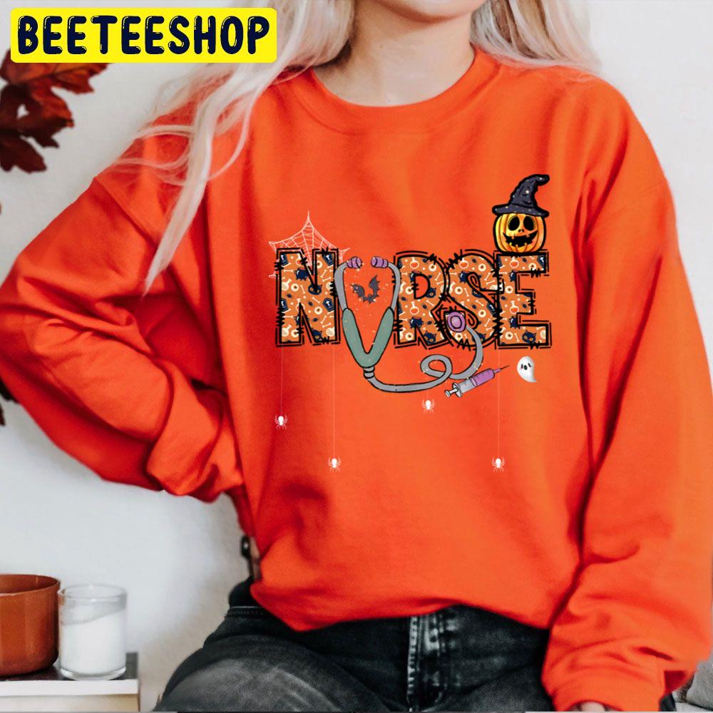 Nurse Halloween Alphabets Trending Unisex Sweatshirt Nurse Halloween Alphabets Trending Unisex Sweatshirt