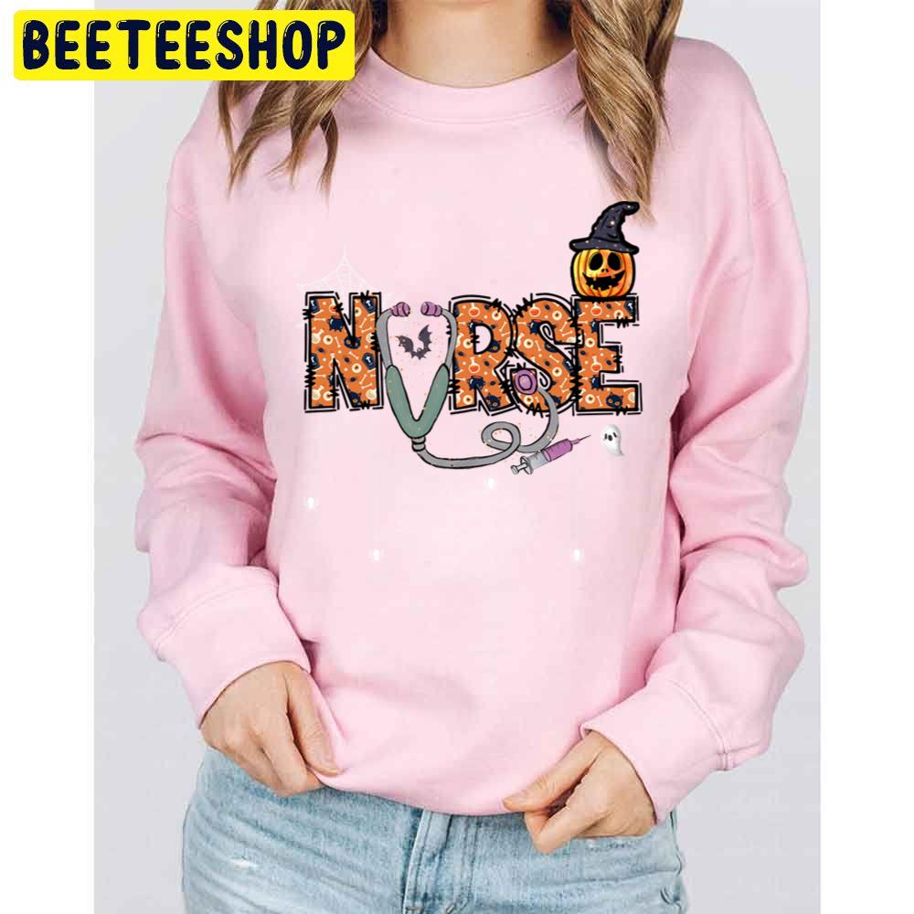 Nurse Halloween Alphabets Trending Unisex Sweatshirt Nurse Halloween Alphabets Trending Unisex Sweatshirt