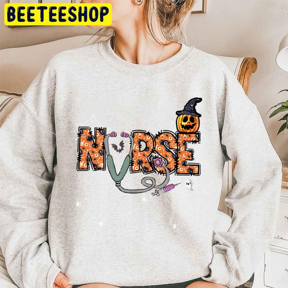 Nurse Halloween Alphabets Trending Unisex Sweatshirt Nurse Halloween Alphabets Trending Unisex Sweatshirt