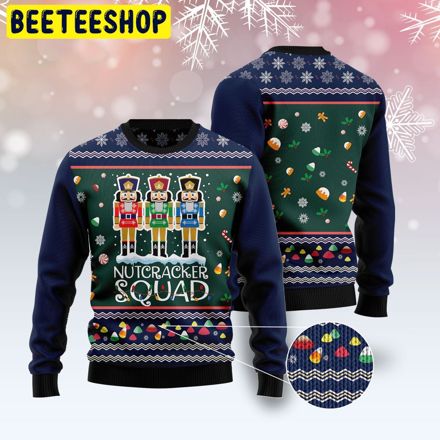 Nutcracker Squad Trending Ugly Christmas Sweatshirt Nutcracker Squad Trending Ugly Christmas Sweatshirt
