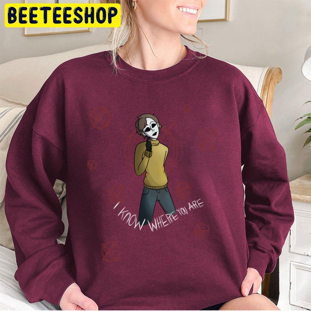 O Konw Where You Are Masky Halloween Trending Unisex Sweatshirt O Konw Where You Are Masky Halloween Trending Unisex Sweatshirt