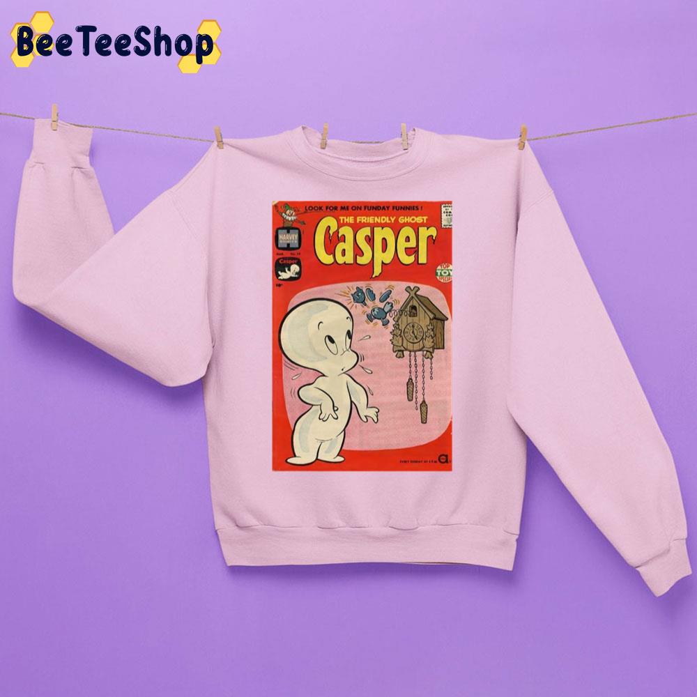 O'clock Casper Vintage Comic Unisex Sweatshirt O'clock Casper Vintage Comic Unisex Sweatshirt