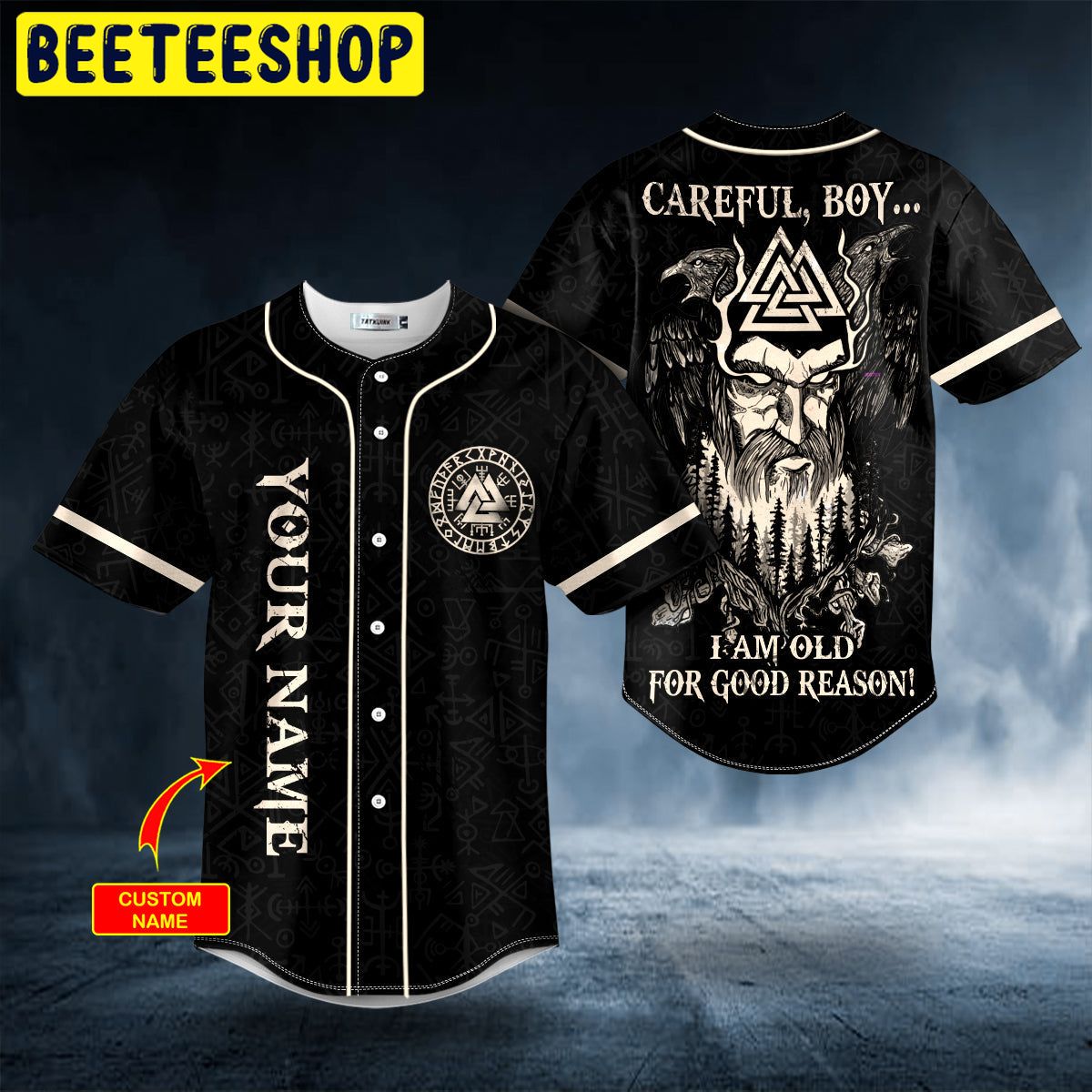 Old For Good Reason Viking Custom Trending Baseball Jersey Old For Good Reason Viking Custom Trending Baseball Jersey