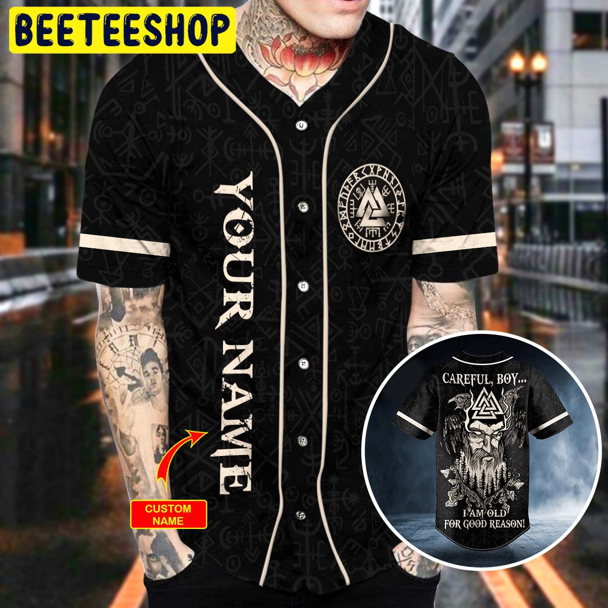 Old For Good Reason Viking Custom Trending Baseball Jersey Old For Good Reason Viking Custom Trending Baseball Jersey