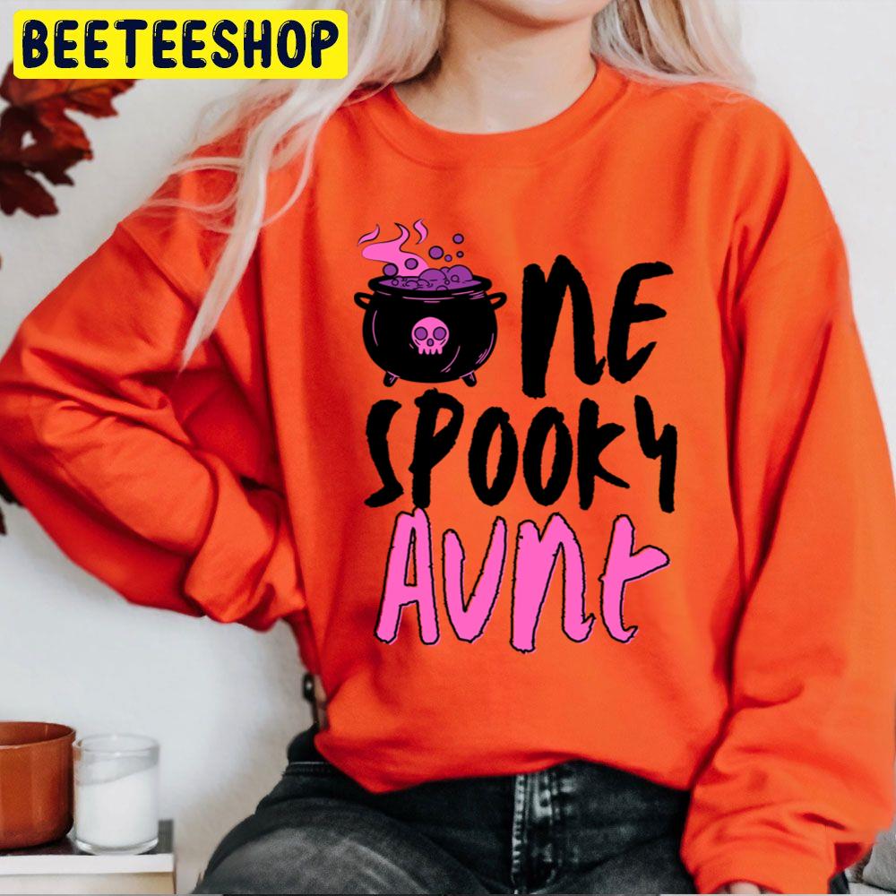 One Spooky Aunt Aunt Halloween Trending Unisex Sweatshirt One Spooky Aunt Aunt Halloween Trending Unisex Sweatshirt