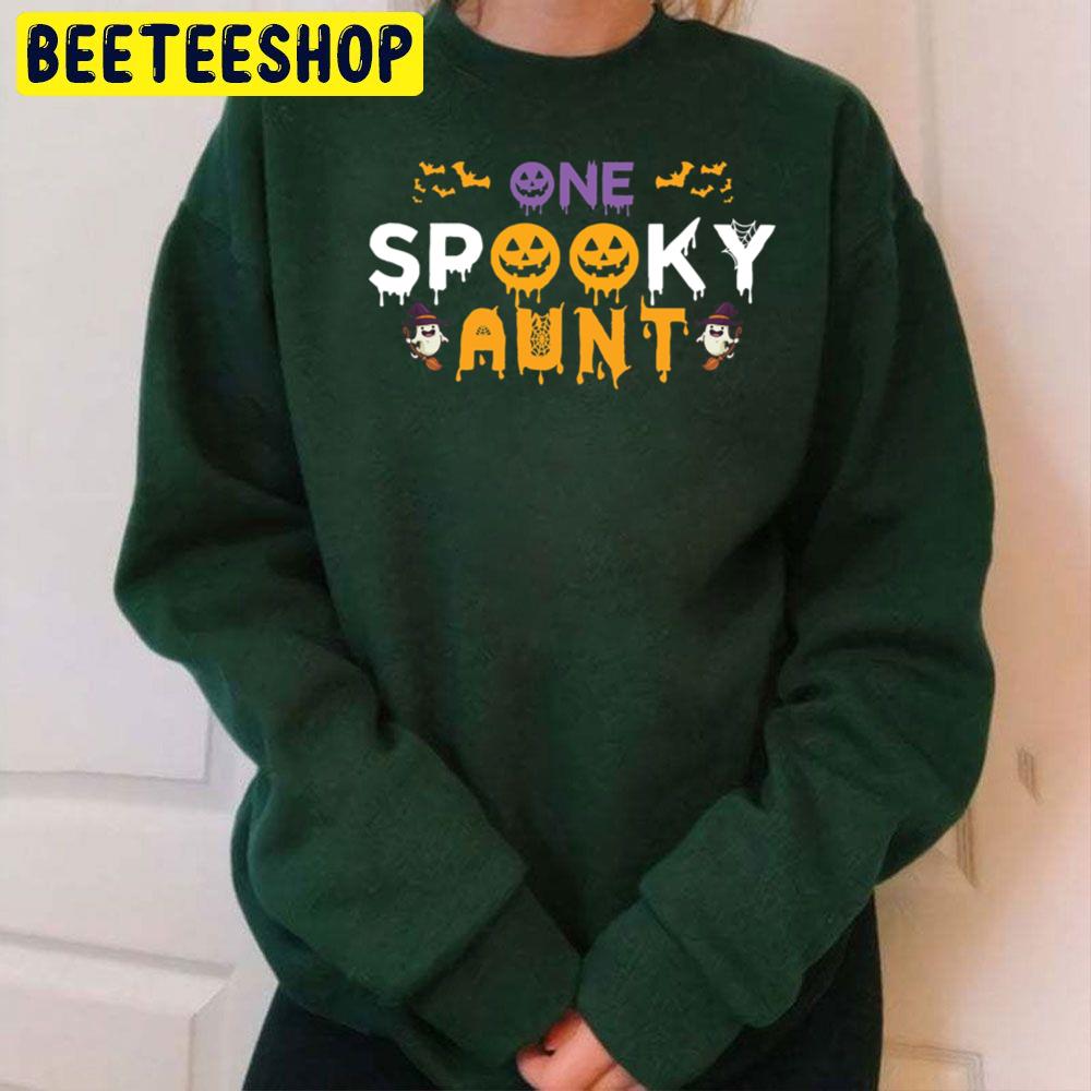 One Spooky Aunt Funny Family Halloween Trending Unisex Sweatshirt One Spooky Aunt Funny Family Halloween Trending Unisex Sweatshirt