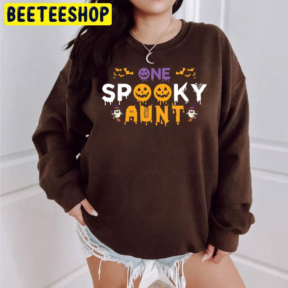 One Spooky Aunt Funny Family Halloween Trending Unisex Sweatshirt One Spooky Aunt Funny Family Halloween Trending Unisex Sweatshirt