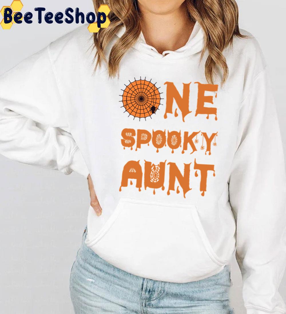 One Spooky Aunt Funny Halloween Idea For Aunt Trending Unisex Sweatshirt One Spooky Aunt Funny Halloween Idea For Aunt Trending Unisex Sweatshirt