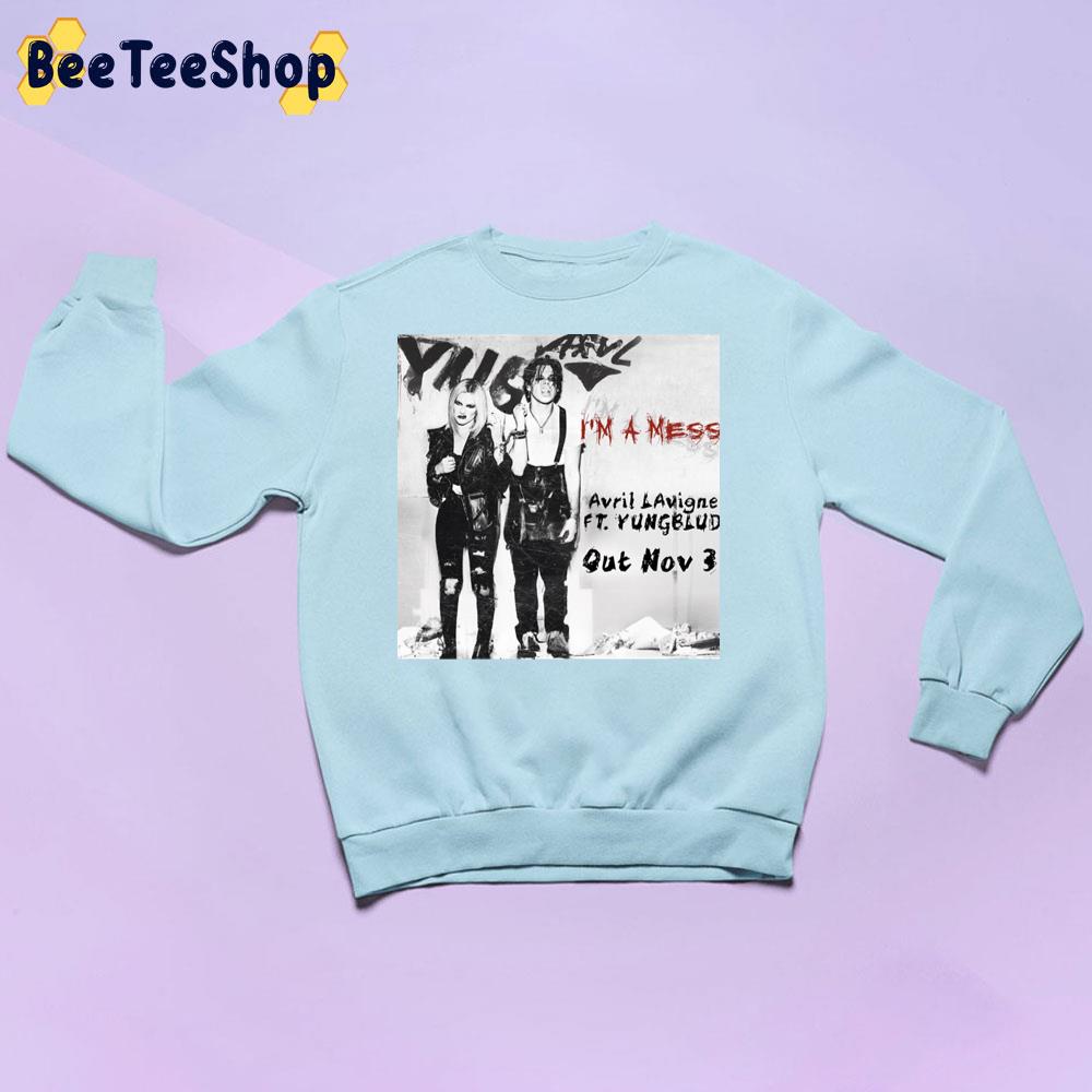 Out Nov 3 I'm A Mess Avril Lavigne And Yungblud Trending Unisex Sweatshirt Out Nov 3 I'm A Mess Avril Lavigne And Yungblud Trending Unisex Sweatshirt