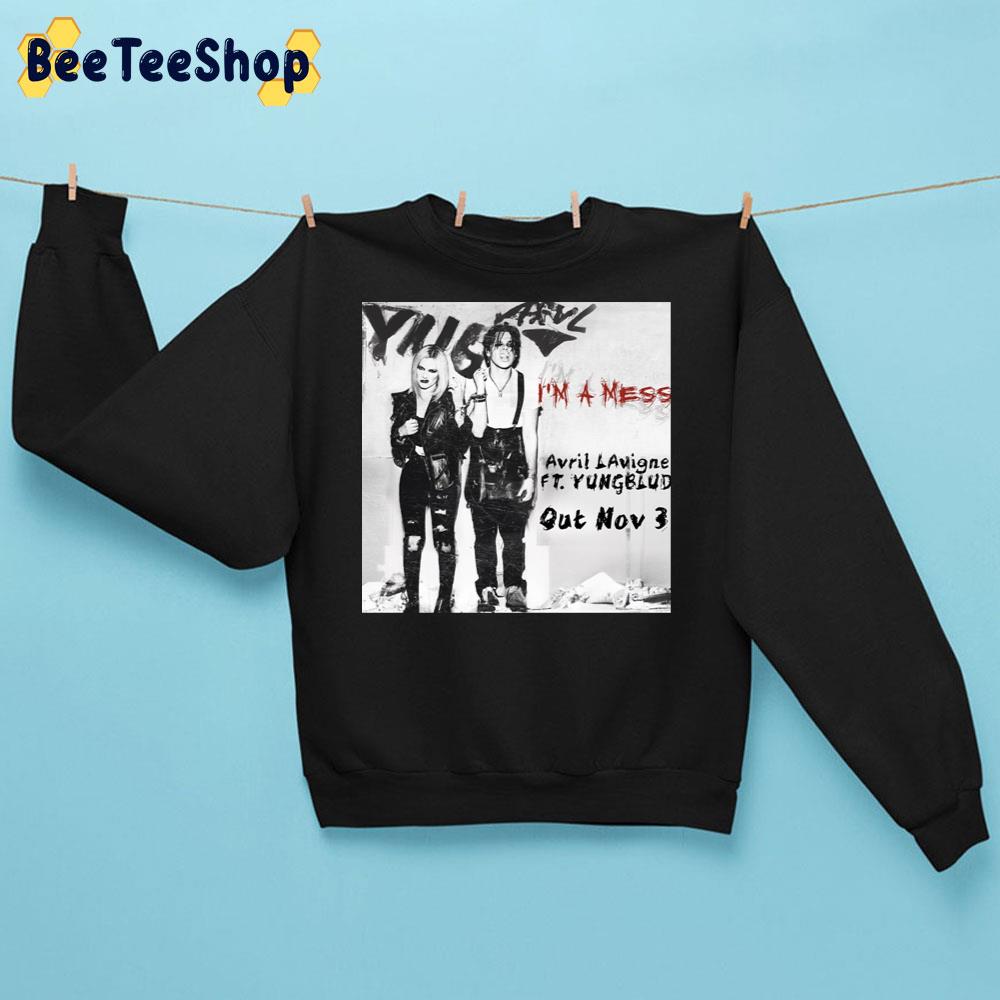 Out Nov 3 I'm A Mess Avril Lavigne And Yungblud Trending Unisex Sweatshirt Out Nov 3 I'm A Mess Avril Lavigne And Yungblud Trending Unisex Sweatshirt