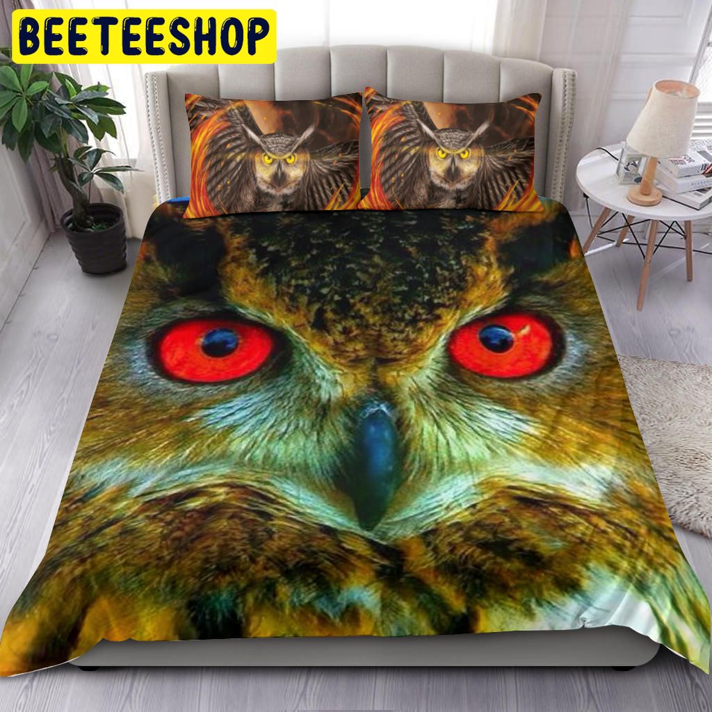 Owl Face Bedding Set Owl Face Bedding Set
