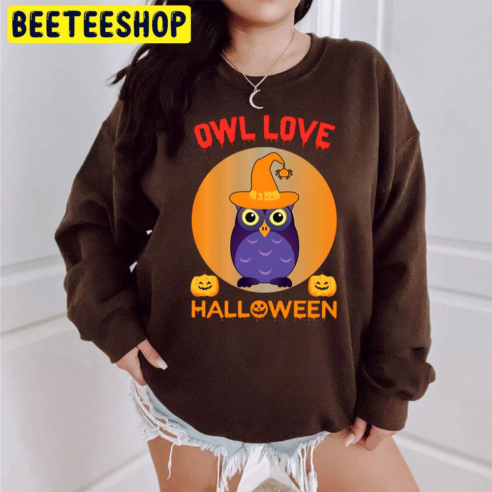 Owl Love Halloween Trending Unisex Sweatshirt Owl Love Halloween Trending Unisex Sweatshirt