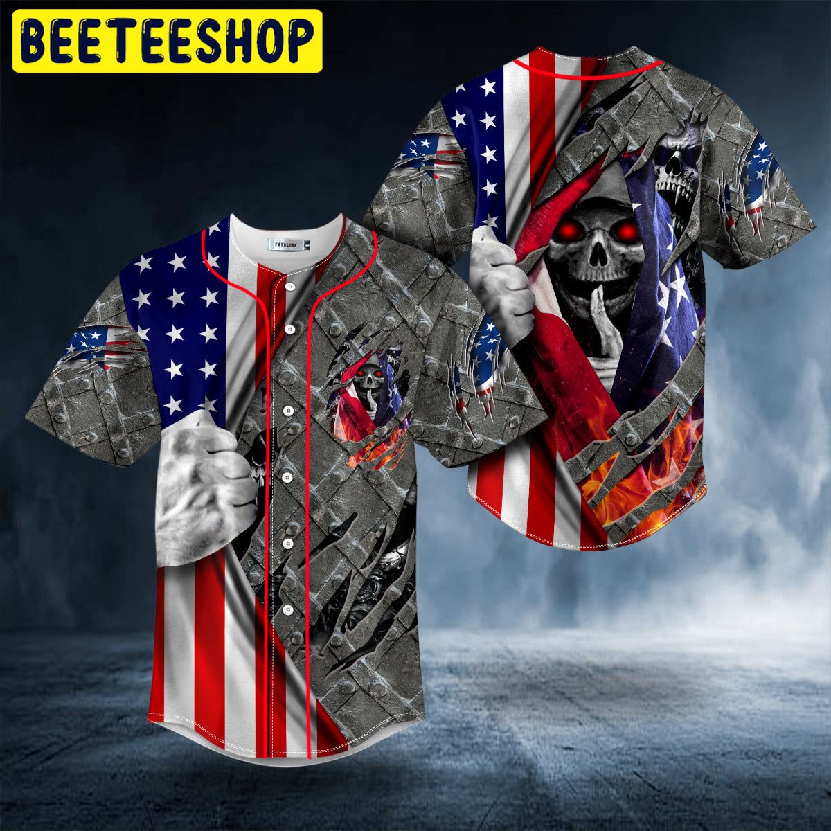 Patriotism U.S Flag Shh Skull Trending Baseball Jersey Patriotism U.S Flag Shh Skull Trending Baseball Jersey