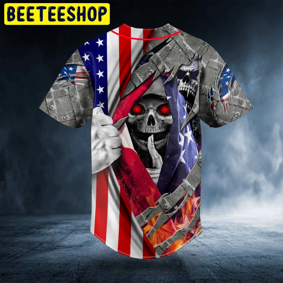 Patriotism U.S Flag Shh Skull Trending Baseball Jersey Patriotism U.S Flag Shh Skull Trending Baseball Jersey