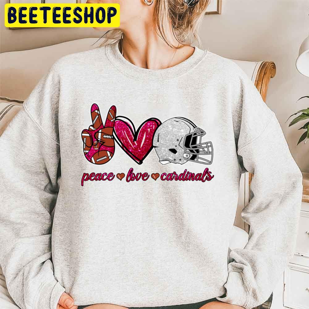 Peace Love Cardinals Arizona Cardinals Football Team Trending Unisex Sweatshirt Peace Love Cardinals Arizona Cardinals Football Team Trending Unisex Sweatshirt