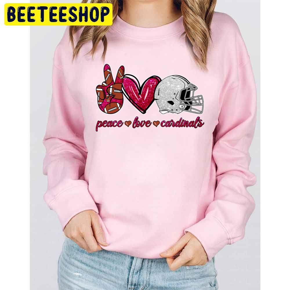 Peace Love Cardinals Arizona Cardinals Football Team Trending Unisex Sweatshirt Peace Love Cardinals Arizona Cardinals Football Team Trending Unisex Sweatshirt