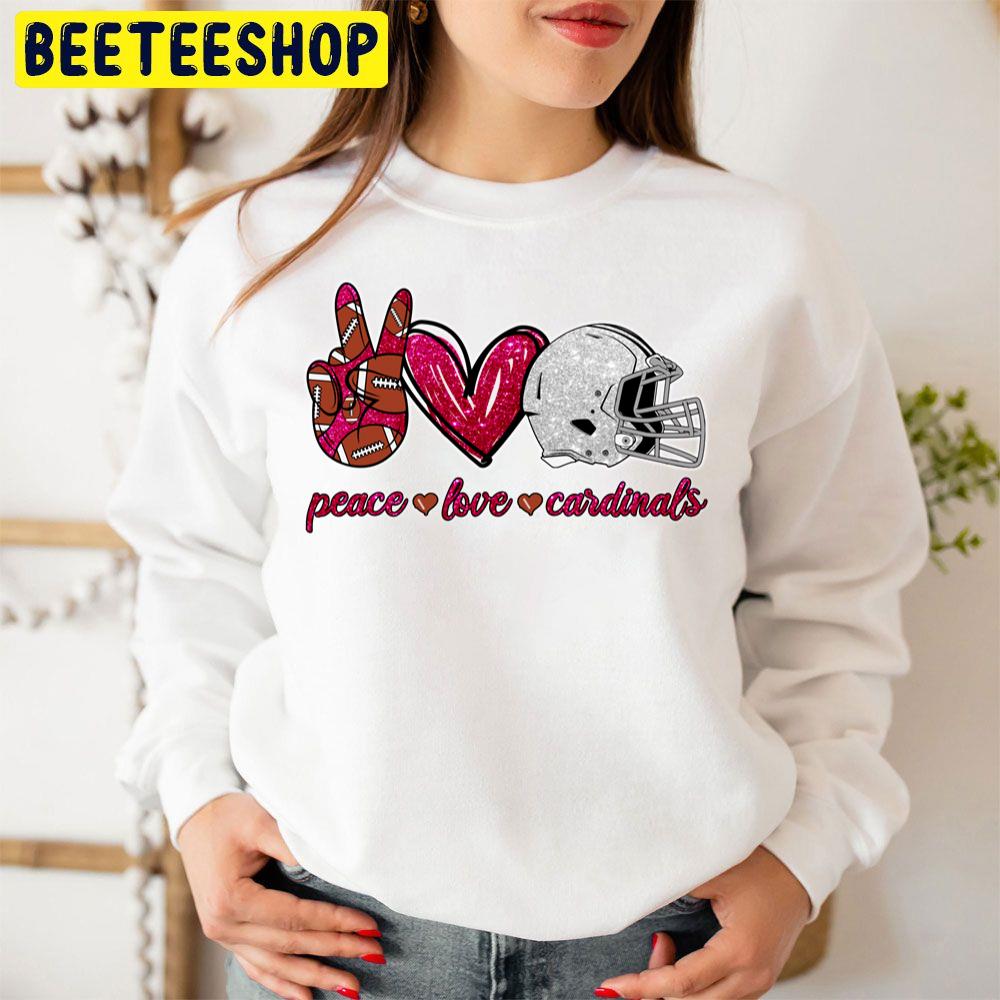 Peace Love Cardinals Arizona Cardinals Football Team Trending Unisex Sweatshirt Peace Love Cardinals Arizona Cardinals Football Team Trending Unisex Sweatshirt