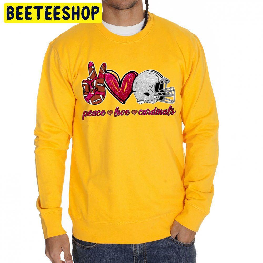 Peace Love Cardinals Arizona Cardinals Football Team Trending Unisex Sweatshirt Peace Love Cardinals Arizona Cardinals Football Team Trending Unisex Sweatshirt
