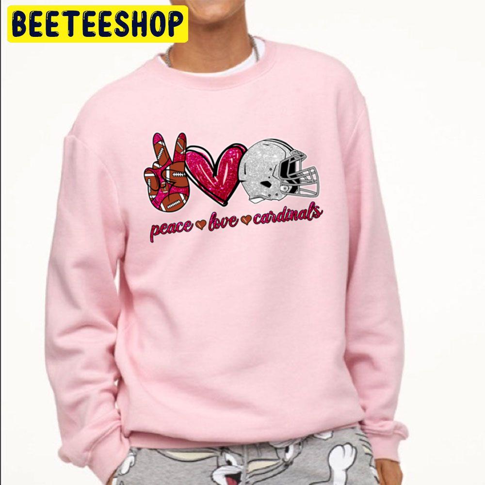 Peace Love Cardinals Arizona Cardinals Football Team Trending Unisex Sweatshirt Peace Love Cardinals Arizona Cardinals Football Team Trending Unisex Sweatshirt