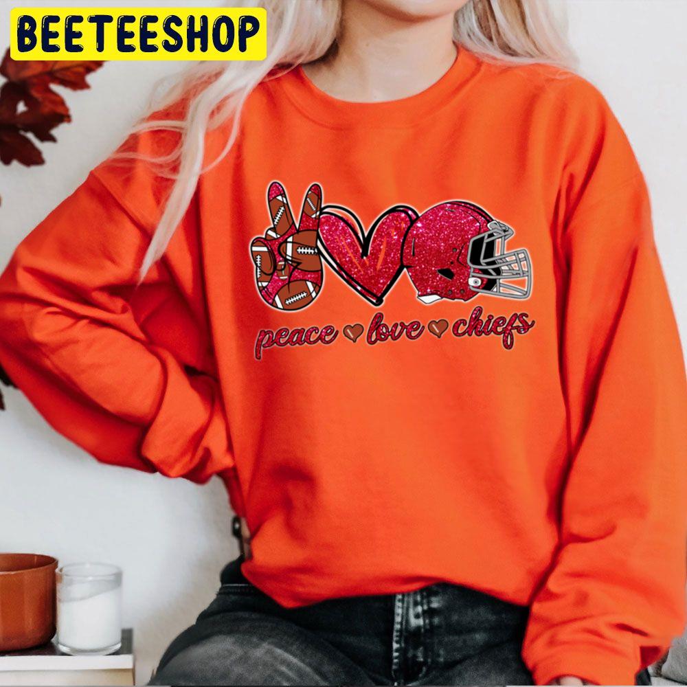 Peace Love Chiefs Kansas City Chiefs Football Team Trending Unisex Sweatshirt Peace Love Chiefs Kansas City Chiefs Football Team Trending Unisex Sweatshirt