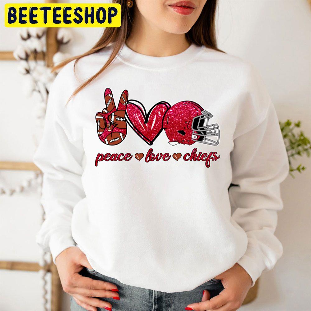 Peace Love Chiefs Kansas City Chiefs Football Team Trending Unisex Sweatshirt Peace Love Chiefs Kansas City Chiefs Football Team Trending Unisex Sweatshirt