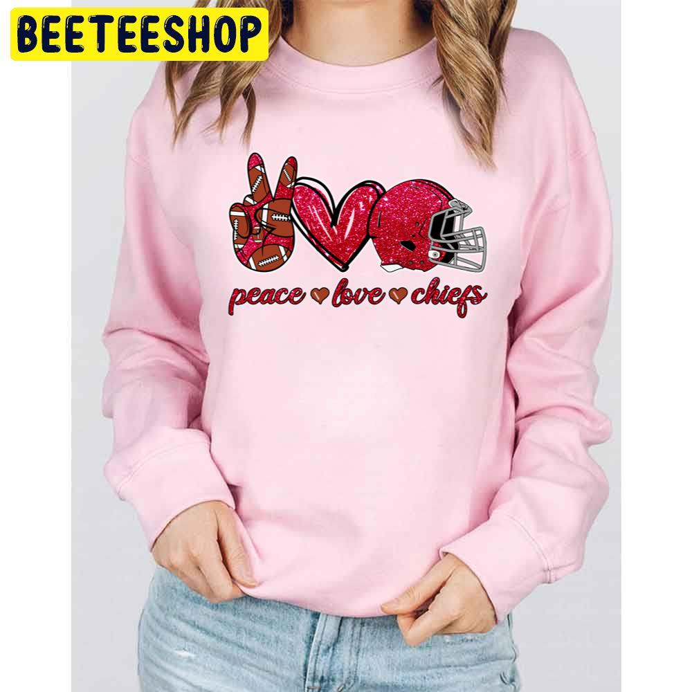 Peace Love Chiefs Kansas City Chiefs Football Team Trending Unisex Sweatshirt Peace Love Chiefs Kansas City Chiefs Football Team Trending Unisex Sweatshirt