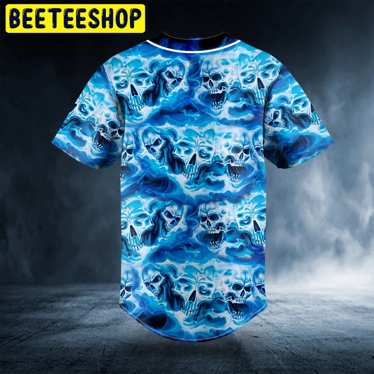 Pile Of Ghost Skull Custom Trending Baseball Jersey Pile Of Ghost Skull Custom Trending Baseball Jersey