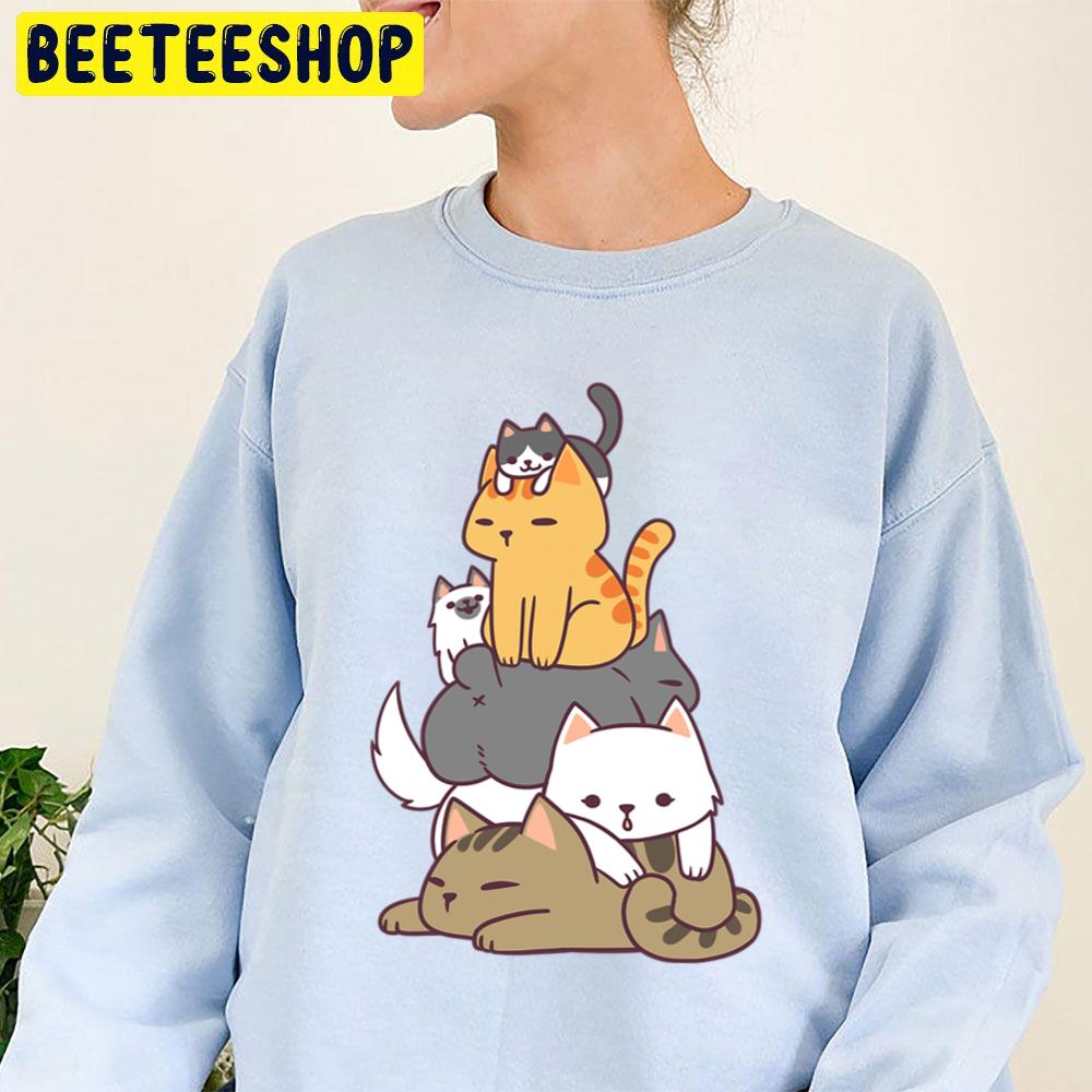 Pile Of Kitty Cats Funny Cute Cat Lover Trending Unisex Sweatshirt Pile Of Kitty Cats Funny Cute Cat Lover Trending Unisex Sweatshirt