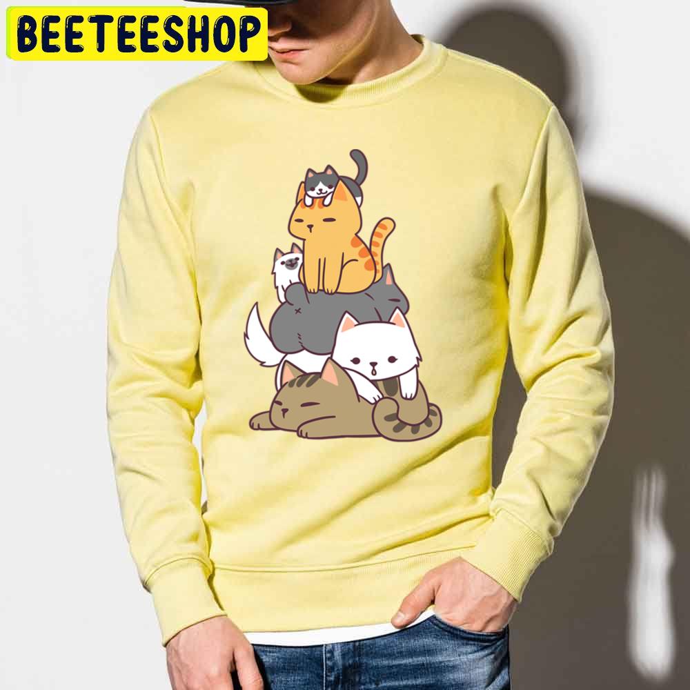 Pile Of Kitty Cats Funny Cute Cat Lover Trending Unisex Sweatshirt Pile Of Kitty Cats Funny Cute Cat Lover Trending Unisex Sweatshirt