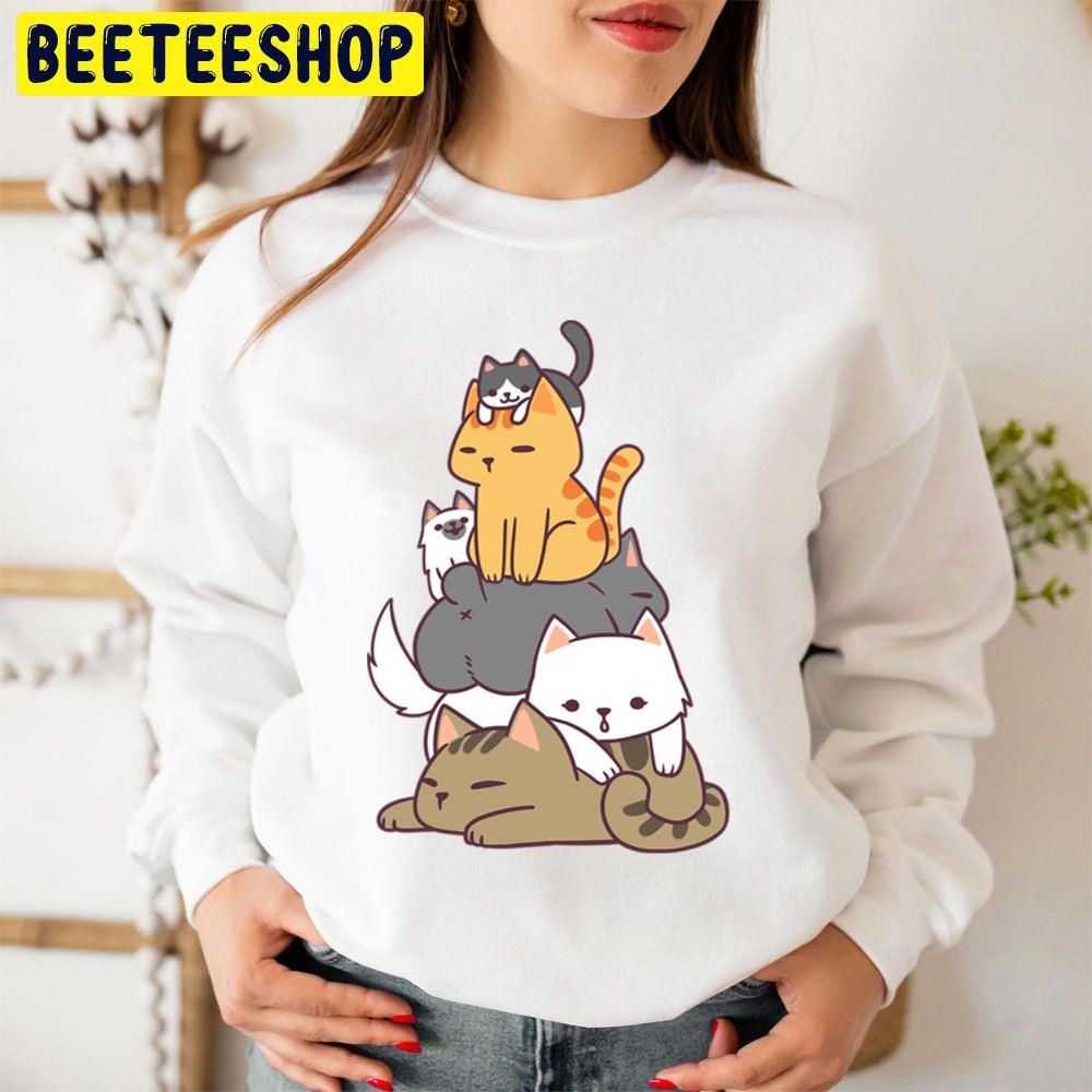 Pile Of Kitty Cats Funny Cute Cat Lover Trending Unisex Sweatshirt Pile Of Kitty Cats Funny Cute Cat Lover Trending Unisex Sweatshirt