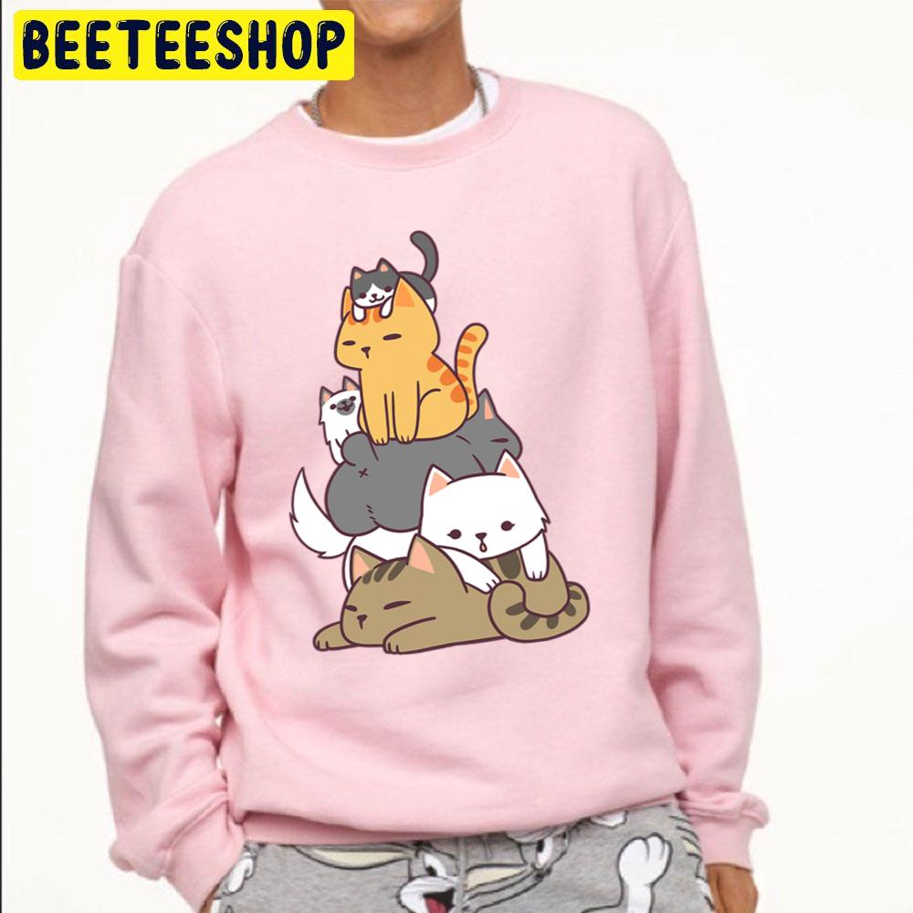 Pile Of Kitty Cats Funny Cute Cat Lover Trending Unisex Sweatshirt Pile Of Kitty Cats Funny Cute Cat Lover Trending Unisex Sweatshirt