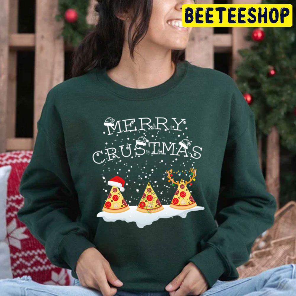 Pizza Christmas Merry Crustmas Trending Unisex Hoodie Pizza Christmas Merry Crustmas Trending Unisex Hoodie