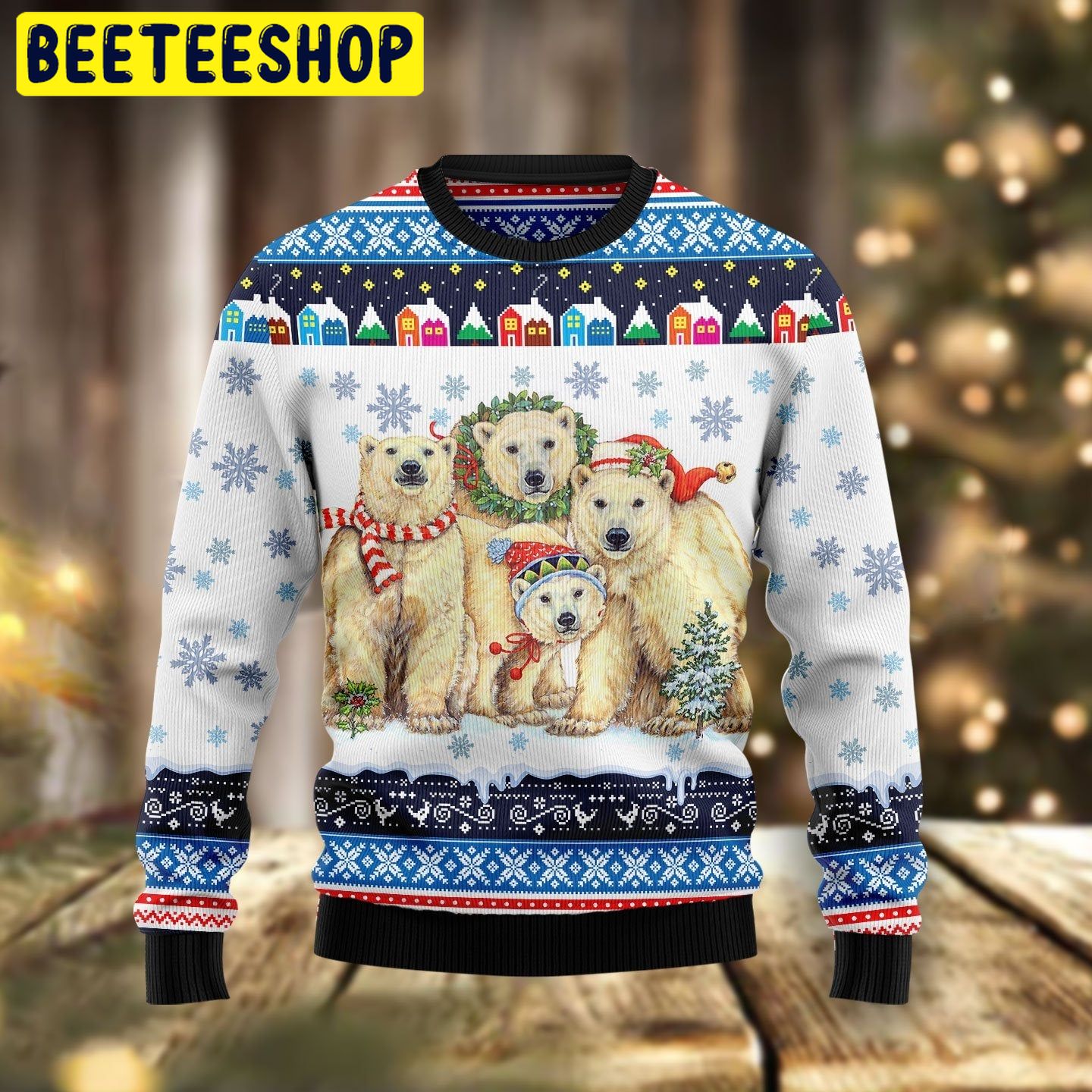 Polar Bears Christma Trending Ugly Christmas Sweatshirt Polar Bears Christma Trending Ugly Christmas Sweatshirt