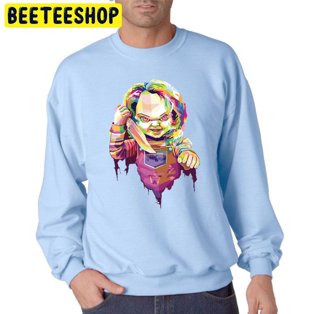 Pop Art Chucky Halloween Trending Unisex Sweatshirt Pop Art Chucky Halloween Trending Unisex Sweatshirt