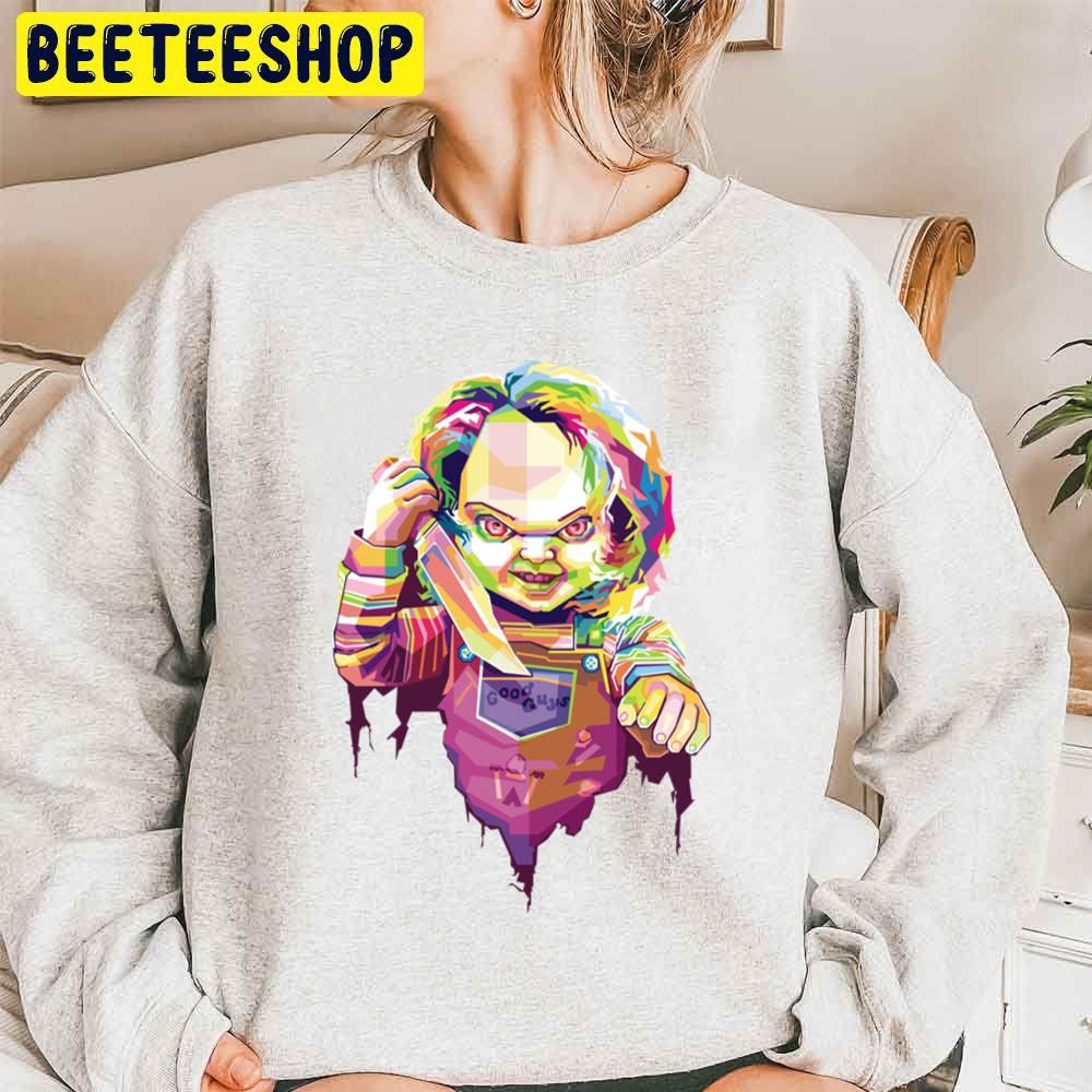 Pop Art Chucky Halloween Trending Unisex Sweatshirt Pop Art Chucky Halloween Trending Unisex Sweatshirt