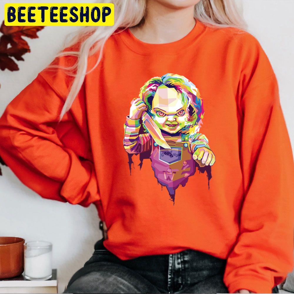 Pop Art Chucky Halloween Trending Unisex Sweatshirt Pop Art Chucky Halloween Trending Unisex Sweatshirt