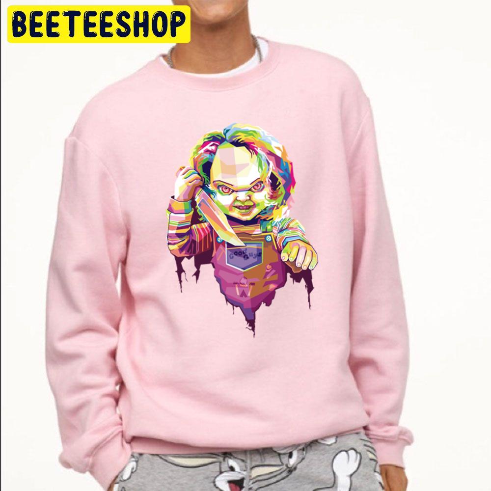 Pop Art Chucky Halloween Trending Unisex Sweatshirt Pop Art Chucky Halloween Trending Unisex Sweatshirt