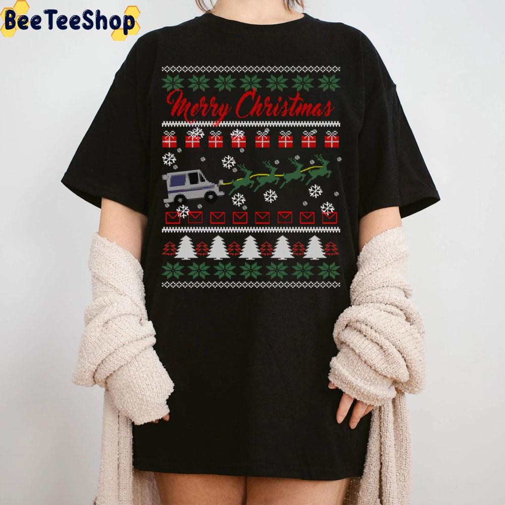 Postal Worker Merry Christmas Ugly Sweater Holiday Trending Unisex Sweatshirt Postal Worker Merry Christmas Ugly Sweater Holiday Trending Unisex Sweatshirt