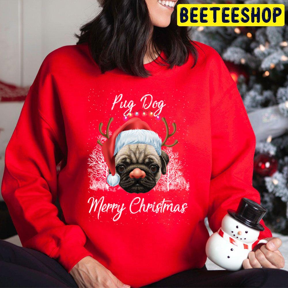 Pug Dog Santa Merry Christmas Trending Unisex Hoodie Pug Dog Santa Merry Christmas Trending Unisex Hoodie