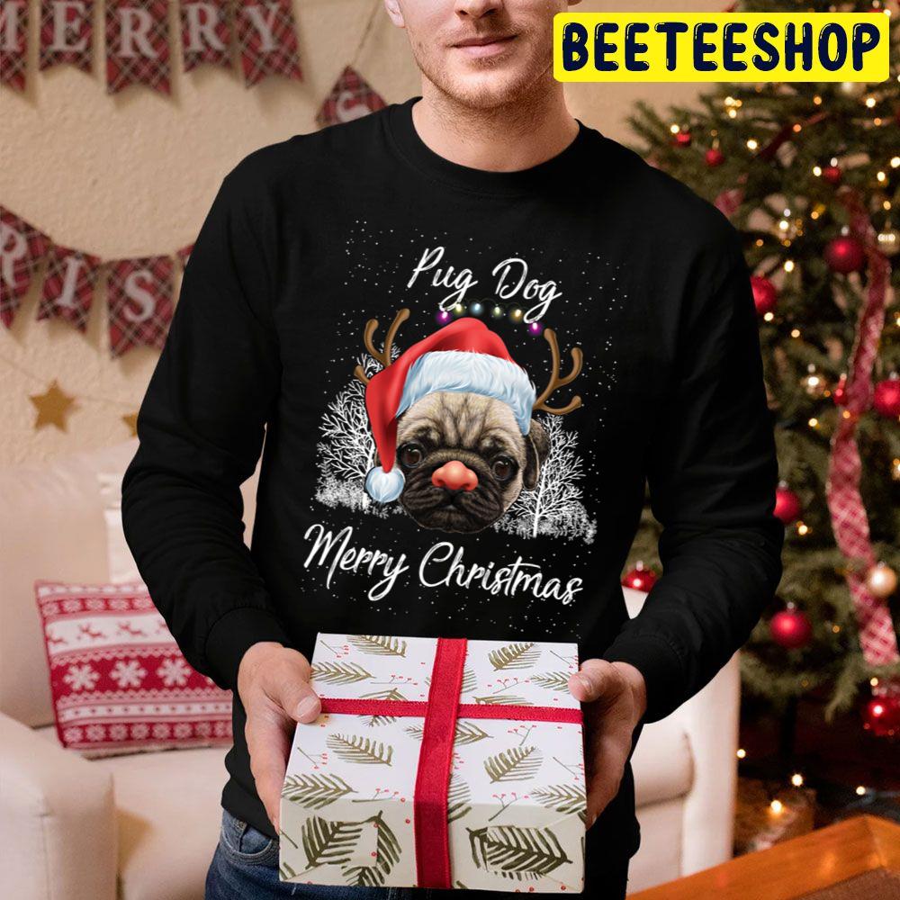 Pug Dog Santa Merry Christmas Trending Unisex Hoodie Pug Dog Santa Merry Christmas Trending Unisex Hoodie