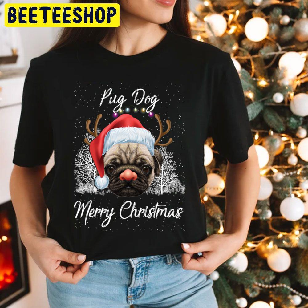 Pug Dog Santa Merry Christmas Trending Unisex Hoodie Pug Dog Santa Merry Christmas Trending Unisex Hoodie