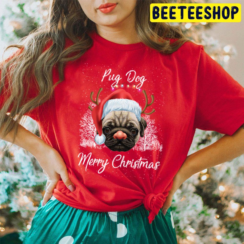 Pug Dog Santa Merry Christmas Trending Unisex Hoodie Pug Dog Santa Merry Christmas Trending Unisex Hoodie