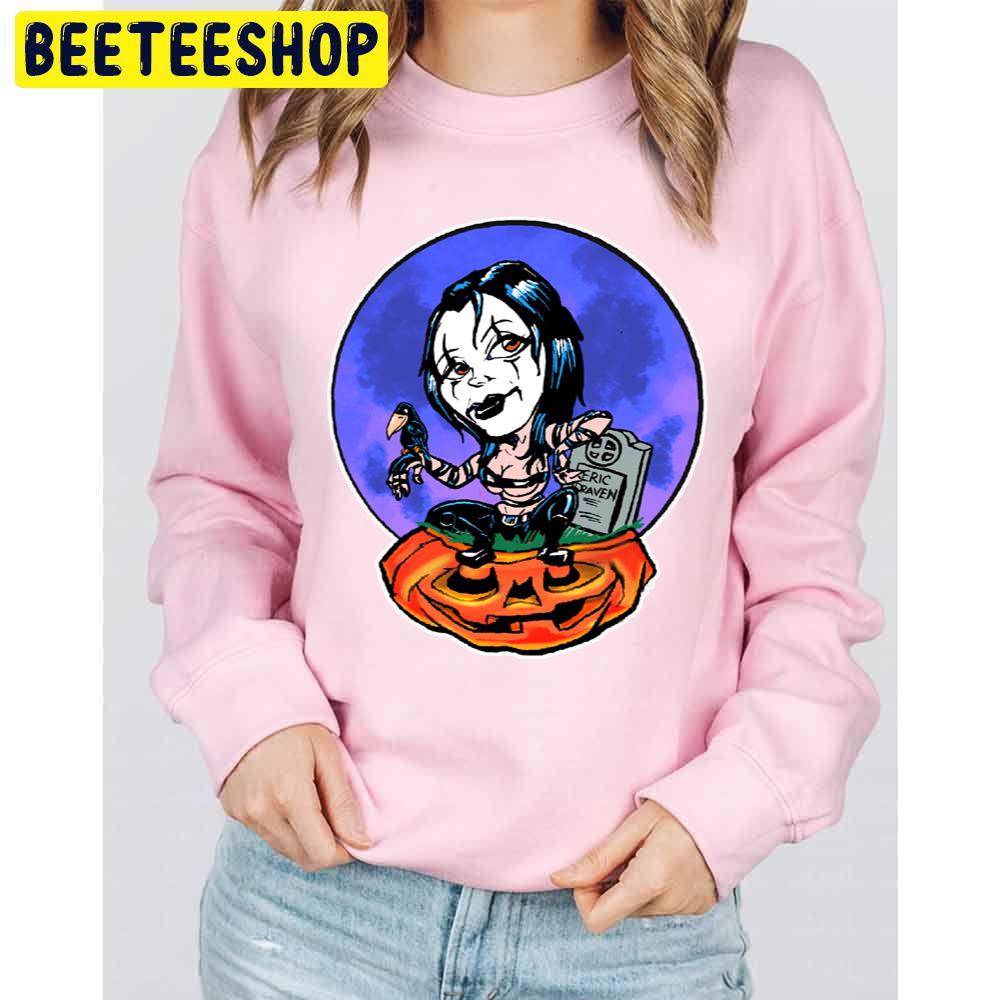 Pumpkin Pinup Crow Unisex Sweatshirt Pumpkin Pinup Crow Unisex Sweatshirt