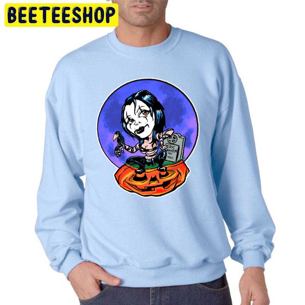 Pumpkin Pinup Crow Unisex Sweatshirt Pumpkin Pinup Crow Unisex Sweatshirt