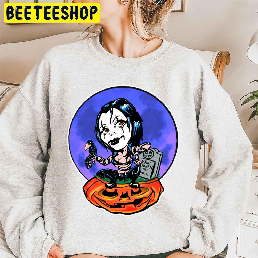 Pumpkin Pinup Crow Unisex Sweatshirt Pumpkin Pinup Crow Unisex Sweatshirt